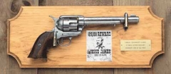 Jesse James Framed Pistol Set